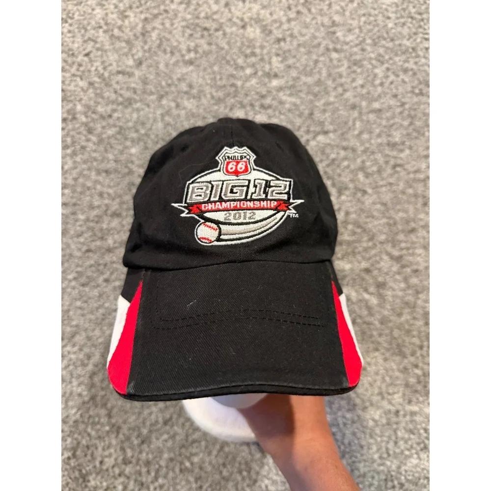 Phillips 66 Hat Mens OS Black Big 12 Championship 2012 Baseball Cap OKC *